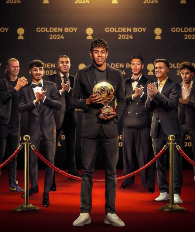 2024年金童奖评选结果出炉,亚马尔无悬念当选